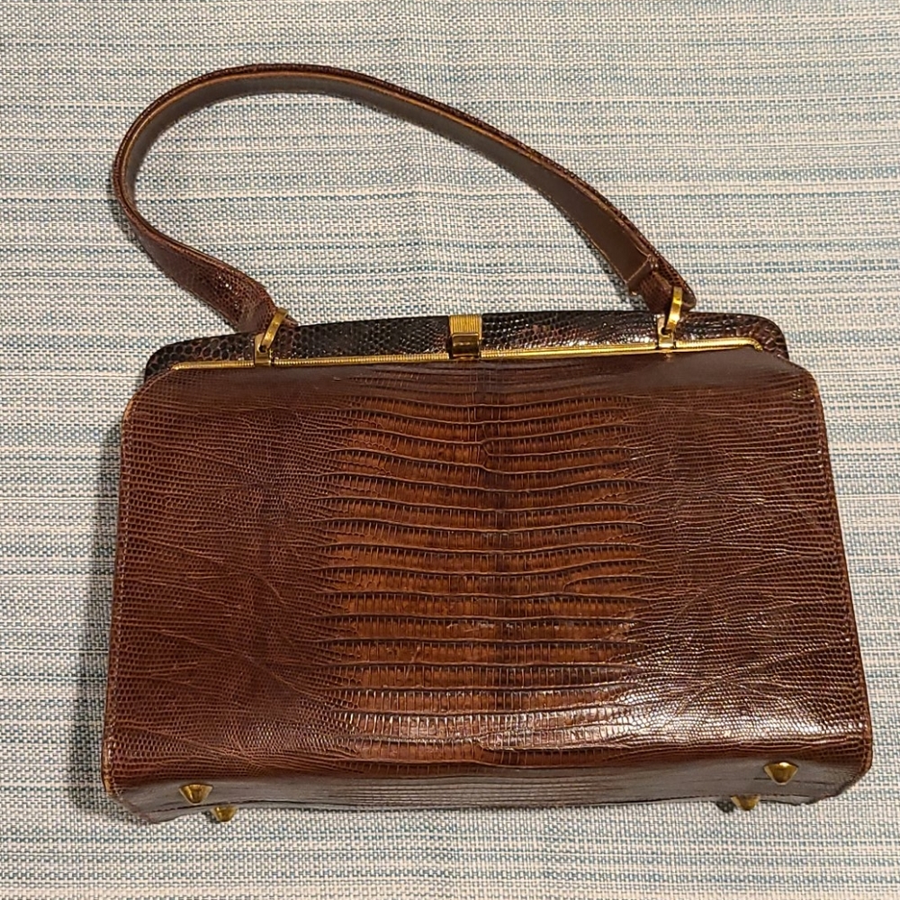 Vintage Box Alligator skin Purse